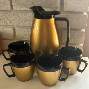 West End Thermo-Serve Carafe and Mugs